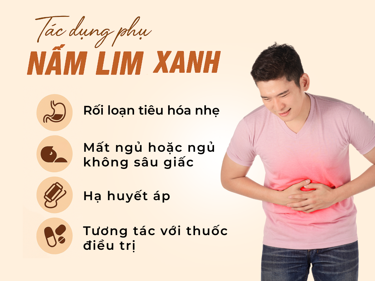 Tác dụng phụ của nấm Lim Xanh - NẤM LIM XANH TRIMICO